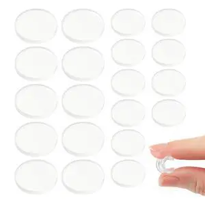 Clear Glass Table Top Pads Two Sizes Non-Adhesive Silicone Rubber Bumpers Anti-Slip & Shock Absorbing Pads for Glass Tops on Wood, Ceramic, Plastic Furniture (20 Pack) Clear Glass Table Top Pads Two Sizes Non-Adhesive Silicone Rubber Bumpers Anti-Slip & Shock Absorbing Pads for Glass Tops on Wood, Ceramic, Plastic Furniture (20 Pack)