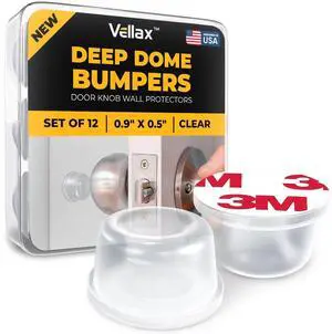 Clear Silicone Door Bumpers Self-Adhesive Wall Protectors for Door Knobs, Handles & Headboards Quiet Rubber Pads for Impact Protection Clear Silicone Door Bumpers Self-Adhesive Wall Protectors for Door Knobs, Handles & Headboards Quiet Rubber Pads for Impact Protection