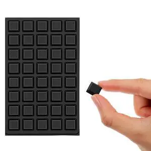 80PCS Self Adhesive Rubber Feet for Electronics, 0.5 Inch Square Non-Slip Stick on Rubber Bumpers Pads Black Sticky Bumper Stopper for Furniture Cabinet Door and Drawers, No Screws Needed 80PCS Self Adhesive Rubber Feet for Electronics, 0.5 Inch Square Non-Slip Stick on Rubber Bumpers Pads Black Sticky Bumper Stopper for Furniture Cabinet Door and Drawers, No Screws Needed