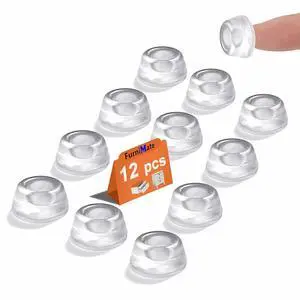 Rubber Feet 12PCS, Clear Rubber Bumpers Self Adhesive, Clear Rubber Bumper Pads for Electronics, Appliances 0.9"x0.4" Rubber Feet 12PCS, Clear Rubber Bumpers Self Adhesive, Clear Rubber Bumper Pads for Electronics, Appliances 0.9"x0.4"