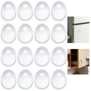 16pcs Door Handle Bumpers for Reducing Noise, Clear Door Bumpers 16pcs Door Handle Bumpers for Reducing Noise, Clear Door Bumpers