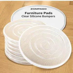 Clear Cabinet Door Bumpers Self Adhesive Circle 8PCS, Silicone Rubber Bumpers for Furniture Pads, Noise Dampening Rubber Feet, Wall Protectors from Furniture & Door Slam Stopper Clear Cabinet Door Bumpers Self Adhesive Circle 8PCS, Silicone Rubber Bumpers for Furniture Pads, Noise Dampening Rubber Feet, Wall Protectors from Furniture & Door Slam Stopper