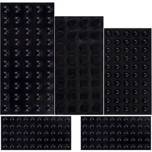 Rubber Feet Adhesive Bumper Pads Self Stick Furniture Buffer Pads for Doors, Cabinets, Drawers (Black) Rubber Feet Adhesive Bumper Pads Self Stick Furniture Buffer Pads for Doors, Cabinets, Drawers (Black)