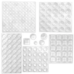 202 Pcs Combo Pack Clear Adhesive Bumper Pads, Round Spherical Square, Self Adhesive Sound Dampening Transparent Rubber Feet Pads for Cabinet Doors Drawers Glass Tops Picture Frames Cutting Boards 202 Pcs Combo Pack Clear Adhesive Bumper Pads, Round Spherical Square, Self Adhesive Sound Dampening Transparent Rubber Feet Pads for Cabinet Doors Drawers Glass Tops Picture Frames Cutting Boards