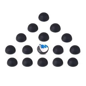 Subble 0.6'' (16 Pack) Silicone | Rubber Feet Isolators for Small and Medium-Sized Electronics, Non-Skid Hemisphere with Adhesive (Sustain up to 12lb) | Subble Subble 0.6'' (16 Pack) Silicone | Rubber Feet Isolators for Small and Medium-Sized Electronics, Non-Skid Hemisphere with Adhesive (Sustain up to 12lb) | Subble
