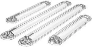 Clear Furniture Bumpers, Silicone Rubber Wall Protector from Chair Back, Adhesive Shower Door Bumpers for Cabinet Door Car Door Drawer Toilet Lid (2long2short,4) Clear Furniture Bumpers, Silicone Rubber Wall Protector from Chair Back, Adhesive Shower Door Bumpers for Cabinet Door Car Door Drawer Toilet Lid (2long2short,4)