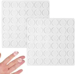 72Pcs Silicone Pads for Glass Table Top Anti Slip Pads 0.6" Clear Glass Bumpers for Under-Glass 15mm Rubber Anti Slip Bumpers Self Adhesive Cabinet Door Bumper, 2mm Thick 72Pcs Silicone Pads for Glass Table Top Anti Slip Pads 0.6" Clear Glass Bumpers for Under-Glass 15mm Rubber Anti Slip Bumpers Self Adhesive Cabinet Door Bumper, 2mm Thick
