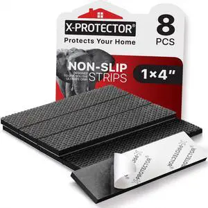 Rubber Strip - 8 PCS Non Slip Pads - Black Universal Grip Strips - Self-Adhesive - Premium Feet for Keyboard, Appliances Rubber Strip - 8 PCS Non Slip Pads - Black Universal Grip Strips - Self-Adhesive - Premium Feet for Keyboard, Appliances