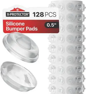 Cabinet Door Bumpers 128 PCS 1/2" Silicone Clear Bumpers Ideal Cabinet Bumpers Self-Adhesive Thick Door Silencer Bumper Pads to Protect Glass & Other Surfaces! Cabinet Door Bumpers 128 PCS 1/2" Silicone Clear Bumpers Ideal Cabinet Bumpers Self-Adhesive Thick Door Silencer Bumper Pads to Protect Glass & Other Surfaces!