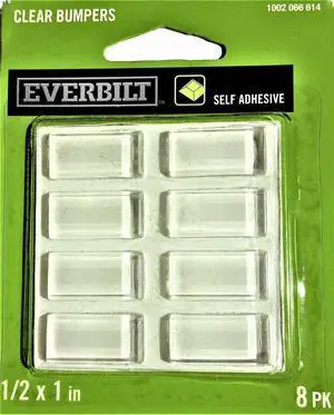 1/2 X 1 in. Self-Adhesive Clear Bumpers, 8-Pack 1/2 X 1 in. Self-Adhesive Clear Bumpers, 8-Pack