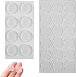 26Pcs Clear Glass Table Top Anti Slip Pads 3/4" Rubber Bumpers Grippers 20mm*2mm/5mm Cabinet Door Bumpers Small Rubber Feet for Cutting Board Self Adhesive Round Table Protectors for Under Glass Top 26Pcs Clear Glass Table Top Anti Slip Pads 3/4" Rubber Bumpers Grippers 20mm*2mm/5mm Cabinet Door Bumpers Small Rubber Feet for Cutting Board Self Adhesive Round Table Protectors for Under Glass Top
