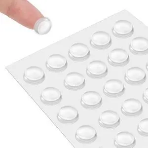 Silicone 160 Pcs Cabinet Door Bumpers Round, 1/2" Diameter Self Adhesive Clear Cupboard Door Drawer Bumpers for Kitchen Cabinets Cutting Boards Picture Frames Silicone 160 Pcs Cabinet Door Bumpers Round, 1/2" Diameter Self Adhesive Clear Cupboard Door Drawer Bumpers for Kitchen Cabinets Cutting Boards Picture Frames