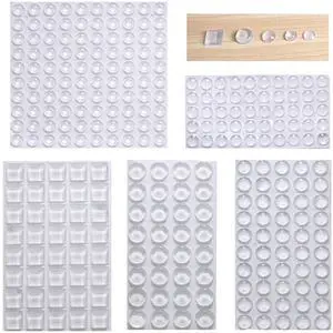 Cabinet Door Bumpers Clear Self Adhesive Noise Dampening Bumper Pads 272Pcs Silicone Rubber Bumpers for Drawers Picture Frames Cutting Board and Furniture Surface Protection 5 Sizes Pack Cabinet Door Bumpers Clear Self Adhesive Noise Dampening Bumper Pads 272Pcs Silicone Rubber Bumpers for Drawers Picture Frames Cutting Board and Furniture Surface Protection 5 Sizes Pack