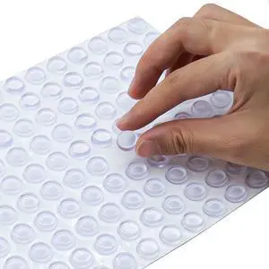 Super High Viscosity Cabinet Door Bumpers -250 pcs 1/2Diameter Clear Adhesive Pads New PU Material Glass Hardware Bumpers for Drawers, Glass Tops, Small Furniture(250pcs) Super High Viscosity Cabinet Door Bumpers -250 pcs 1/2Diameter Clear Adhesive Pads New PU Material Glass Hardware Bumpers for Drawers, Glass Tops, Small Furniture(250pcs)