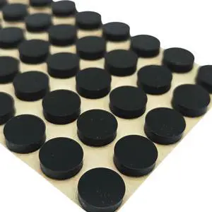Pure Silicone Bumpers with High Strength Adhesive, 10x3mm (3/8 x 1/8) (100, Black, 10x3mm (3/8 x 1/8)) Pure Silicone Bumpers with High Strength Adhesive, 10x3mm (3/8 x 1/8) (100, Black, 10x3mm (3/8 x 1/8))