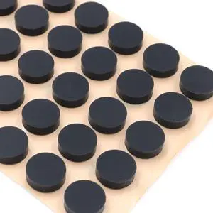 Furniture Silicone Rubber Pads 3/8" (10mm) Diameter Round 3M Self Adhesive Protects Kitchen Cabinets, Drawers, Desks and Furniture Against Bumps and Scratches 100 Pack - Black Furniture Silicone Rubber Pads 3/8" (10mm) Diameter Round 3M Self Adhesive Protects Kitchen Cabinets, Drawers, Desks and Furniture Against Bumps and Scratches 100 Pack - Black