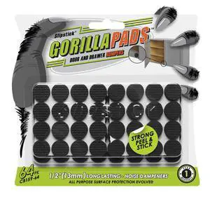 GorillaBumperPads Premium 1/2 Rounds Adhesive Non Slip Pads/Bumpers (64 Gripper Dots) Perfect Grips for Small Items/Décor, Cabinet Stoppers, Drawer/Door Bumpers, Glass/Picture Frame Pads GorillaBumperPads Premium 1/2 Rounds Adhesive Non Slip Pads/Bumpers (64 Gripper Dots) Perfect Grips for Small Items/Décor, Cabinet Stoppers, Drawer/Door Bumpers, Glass/Picture Frame Pads