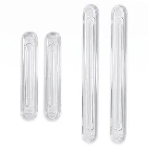 Clear Furniture Bumpers - Self Adhesive Door Bumpers for Cabinets Drawers - Silicone Wall Protector Pads - Sound Dampening Rubber Strips - Set of 4 for Home Kitchen (2 L - 2 S) Clear Furniture Bumpers - Self Adhesive Door Bumpers for Cabinets Drawers - Silicone Wall Protector Pads - Sound Dampening Rubber Strips - Set of 4 for Home Kitchen (2 L - 2 S)