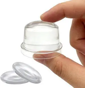 Large 1.6" Clear Silicone Door Knob Wall Protector Extra Thick Bumper + 2 Bonus Pads, Self-Adhesive & Nearly Invisible, Stops Door Slams and Wall Damage (1 Bumper + 2 Pads) Large 1.6" Clear Silicone Door Knob Wall Protector Extra Thick Bumper + 2 Bonus Pads, Self-Adhesive & Nearly Invisible, Stops Door Slams and Wall Damage (1 Bumper + 2 Pads)