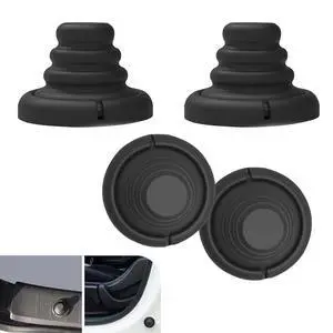 4 PCS Car Door Silicone Cushion Pads, Airbag Shock Absorber, Car Door Anti-Collision Buffer, Universal Automotive Noise-Reducing Crash Pad for Most Cars (Black) 4 PCS Car Door Silicone Cushion Pads, Airbag Shock Absorber, Car Door Anti-Collision Buffer, Universal Automotive Noise-Reducing Crash Pad for Most Cars (Black)