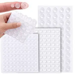 250PCS Clear Cabinet Bumpers Self Adhesive Silicone Door Pads, Soft Close 250PCS Clear Cabinet Bumpers Self Adhesive Silicone Door Pads, Soft Close