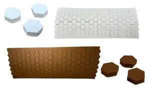 Cabinet Door Soft Bumper Pads/ 110 Urethane Foam Bumpers per Package/Choose Your Color(Brown or Cream) Peel and Stick/Many uses/Prevent Scratching/quieting/by E.H.C. (Cream, 3/8" Hexagon 1/8 Thick) Cabinet Door Soft Bumper Pads/ 110 Urethane Foam Bumpers per Package/Choose Your Color(Brown or Cream) Peel and Stick/Many uses/Prevent Scratching/quieting/by E.H.C. (Cream, 3/8" Hexagon 1/8 Thick)