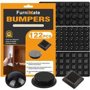 Rubber Feet for Electronics, 122PCS Adhesive Stick on Small Rubber Feet Adhesive Black Rubber Feet for Electronics, 122PCS Adhesive Stick on Small Rubber Feet Adhesive Black