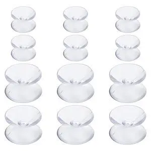 12 Pcs Double Sided Suction Cups 1.2''/1.6'' Clear PVC Plastic Sucker Pads 12 Pcs Double Sided Suction Cups 1.2''/1.6'' Clear PVC Plastic Sucker Pads