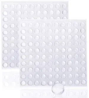 Small Door Bumpers Self-Adhesive Clear Rubber Feet Tiny Bumpons 1/4" Diameter X 1/16" Thick 200 Pack Small Door Bumpers Self-Adhesive Clear Rubber Feet Tiny Bumpons 1/4" Diameter X 1/16" Thick 200 Pack