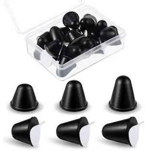 24 Pieces Black Conical Rubber Bumpers 3 Different Sizes Bumper Extender Tall Rubber Feet Spacers for Cabinet Door, Speakers, Amplifiers, Laptops, Appliance 24 Pieces Black Conical Rubber Bumpers 3 Different Sizes Bumper Extender Tall Rubber Feet Spacers for Cabinet Door, Speakers, Amplifiers, Laptops, Appliance