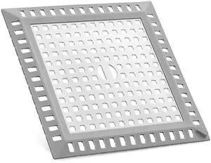 Square Shower Drain Hair Catcher, 4" Flat Drain Cover for Shower, Easy Clean Prevents Clogged for Bathroom Floor, Sink,Bathtub Square Shower Drain Hair Catcher, 4" Flat Drain Cover for Shower, Easy Clean Prevents Clogged for Bathroom Floor, Sink,Bathtub