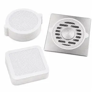 Disposable Drain Hair Catcher Mesh Stickers, Round & Square Shower Drain Covers for Hair, Adhesive Bathtub Sink Drain Protector, Disposable Hair Trap Strainer for Bathroom, Kitchen, Tub Disposable Drain Hair Catcher Mesh Stickers, Round & Square Shower Drain Covers for Hair, Adhesive Bathtub Sink Drain Protector, Disposable Hair Trap Strainer for Bathroom, Kitchen, Tub