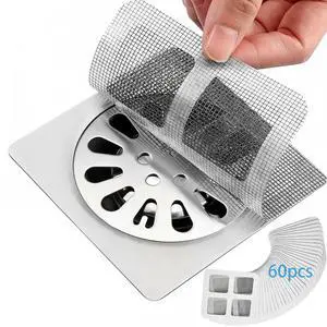 Disposable Shower Drain Hair Catcher mesh Stickers;Disposable Hair Catcher;Floor Drain Sticker; Shower Drain Mesh Sticker, Bathroom, Laundry, Bathtub, Kitchen, Sink, for Human & Pet 60 Pack Disposable Shower Drain Hair Catcher mesh Stickers;Disposable Hair Catcher;Floor Drain Sticker; Shower Drain Mesh Sticker, Bathroom, Laundry, Bathtub, Kitchen, Sink, for Human & Pet 60 Pack