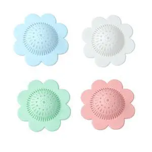 4PCS Drain Hair Catcher Shower Drain Covers Durable Silicone Hair Stopper,Bathtub and Shower Drain Protectors for Bathroom Bathtub and Kitchen 4PCS Drain Hair Catcher Shower Drain Covers Durable Silicone Hair Stopper,Bathtub and Shower Drain Protectors for Bathroom Bathtub and Kitchen