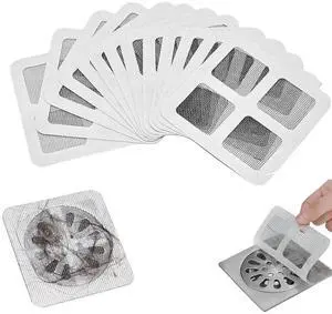 50Pcs Disposable Shower Drain Hair Stickers, Waterproof Disposable Hair Drain Catcher, 4"x4" Sink Drain Strainer Screen Catcher for Bathroom Bathtub Laundry Kitchen 50Pcs Disposable Shower Drain Hair Stickers, Waterproof Disposable Hair Drain Catcher, 4"x4" Sink Drain Strainer Screen Catcher for Bathroom Bathtub Laundry Kitchen
