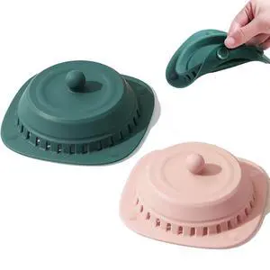 Silicone Sink Drain Strainers, 2 Pack Hair Catcher Shower Drain Cover Bathtub with Suction Cups for Kitchen Sink Bathroom Tub Silicone Sink Drain Strainers, 2 Pack Hair Catcher Shower Drain Cover Bathtub with Suction Cups for Kitchen Sink Bathroom Tub