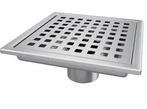 Square Shower Drain, Shower Drain 4 inch with Removable Grate Cover, Corrosion Resistant AISI 304 Stainless Steel Shower Floor Drain with Hair Catcher Square Shower Drain, Shower Drain 4 inch with Removable Grate Cover, Corrosion Resistant AISI 304 Stainless Steel Shower Floor Drain with Hair Catcher