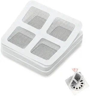 Disposable Shower Drain Hair Catcher, 30 Pack Peel-Stick Mesh, 3.94 Inch Disposable Shower Drain Hair Catcher, 30 Pack Peel-Stick Mesh, 3.94 Inch