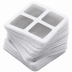 100 Pack Disposable Shower Drain Hair Catcher Mesh Stickers, Fine Mesh Drain Strainers, Hair Trap for Bathroom, Bathtub, Kitchen Sink, Washbasin & Appliance Drains 100 Pack Disposable Shower Drain Hair Catcher Mesh Stickers, Fine Mesh Drain Strainers, Hair Trap for Bathroom, Bathtub, Kitchen Sink, Washbasin & Appliance Drains