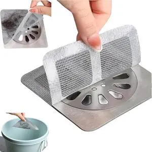 Shower Drain Cover Hair Catcher - 50 Pcs Disposable Hair Drain Stickers Shower Drain Mesh Stickers, Bathroom, Laundry, Bathtub, Kitchen, Sink, for Human and pet Hair (50) Shower Drain Cover Hair Catcher - 50 Pcs Disposable Hair Drain Stickers Shower Drain Mesh Stickers, Bathroom, Laundry, Bathtub, Kitchen, Sink, for Human and pet Hair (50)