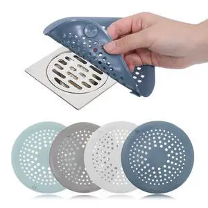 4 Packs Round Hair Drain Catcher, Drain Cover with Suction Cups, Durable Shower Drain Hair Catcher for Bathroom, Bathtub, Kitchen, Easy to Clean 4 Packs Round Hair Drain Catcher, Drain Cover with Suction Cups, Durable Shower Drain Hair Catcher for Bathroom, Bathtub, Kitchen, Easy to Clean
