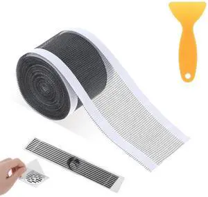 1 Pack 4 Inch x 33 Ft Disposable Linear Shower Drain Hair Catcher Disposable Shower Drain Screen Self-Adhesive Cutable Mesh Shower-Drain Cover Stickers with Cleaning Shovel for Bathroom Kitchen Sink 1 Pack 4 Inch x 33 Ft Disposable Linear Shower Drain Hair Catcher Disposable Shower Drain Screen Self-Adhesive Cutable Mesh Shower-Drain Cover Stickers with Cleaning Shovel for Bathroom Kitchen Sink