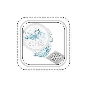 60PCS Disposable Drain Hair Catcher Shower Mesh Stickers- Prevent Clogs 60PCS Disposable Drain Hair Catcher Shower Mesh Stickers- Prevent Clogs