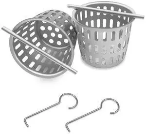 2Pcs 2 Inch Hair and Debris Strainer, Shower Drain Strainer with 2Pcs Lifting Hook, Stainless Steel Debris Basket Shower Drain Catcher, Hair Catcher for Floor Drain 2Pcs 2 Inch Hair and Debris Strainer, Shower Drain Strainer with 2Pcs Lifting Hook, Stainless Steel Debris Basket Shower Drain Catcher, Hair Catcher for Floor Drain