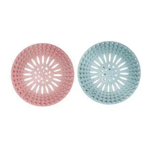 2 Pack, Drain Strainers, Hair Catcher Shower Drain Covers Protector, Flexible TPR Material, Multiple Colors for Bathroom Tub Shower and Sink,Bright-Colored (Pink, Blue) 2 Pack, Drain Strainers, Hair Catcher Shower Drain Covers Protector, Flexible TPR Material, Multiple Colors for Bathroom Tub Shower and Sink,Bright-Colored (Pink, Blue)