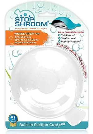 The Ultimate Universal Drain Stopper Plug for Bathtub, Bathroom, and Kitchen Sink Drains (White) The Ultimate Universal Drain Stopper Plug for Bathtub, Bathroom, and Kitchen Sink Drains (White)