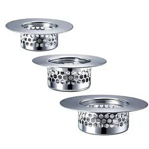 Bathroom Drain Strainers (Set of 3 Sizes), Hair Catcher for Bathroom Sink Bathtub Shower Floor Drain, Stainless Steel Filter Trap Fit Drain Hole from 1.2 to 2.17 Bathroom Drain Strainers (Set of 3 Sizes), Hair Catcher for Bathroom Sink Bathtub Shower Floor Drain, Stainless Steel Filter Trap Fit Drain Hole from 1.2 to 2.17