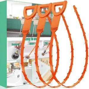 Drain Snake Hair Drain Clog Remover - 3 Pack Shower Snake Sink Unclogger Tool with Exquisite Packaging Drain Snake Hair Drain Clog Remover - 3 Pack Shower Snake Sink Unclogger Tool with Exquisite Packaging