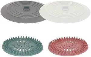 Shower Drain Hair Catcher Tub Stopper, Drain Cover for Shower to Catcher Hair, Silicone Bathtub Drain Plug Suit for Bathroom Kitchen and Laundry, 4 Pack Shower Drain Hair Catcher Tub Stopper, Drain Cover for Shower to Catcher Hair, Silicone Bathtub Drain Plug Suit for Bathroom Kitchen and Laundry, 4 Pack