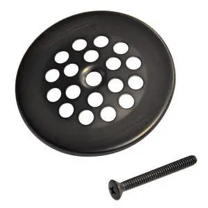 Tub and Shower Bath Grid Drain Strainer with Screw, 2-7/8 Inch, Oil Rubbed Bronze, 1-Pack (89471) , Oil-Rubbed Bronze Tub and Shower Bath Grid Drain Strainer with Screw, 2-7/8 Inch, Oil Rubbed Bronze, 1-Pack (89471) , Oil-Rubbed Bronze